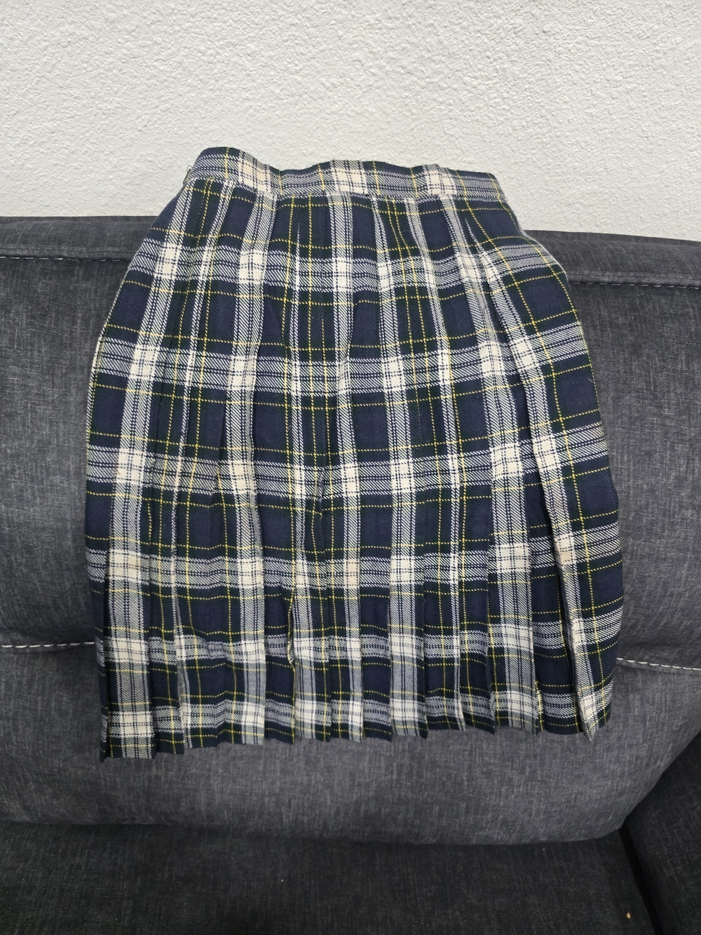 Fiona Mcdonald Classic Navy Plaid Pleated Skirt - Schoolgirl Style